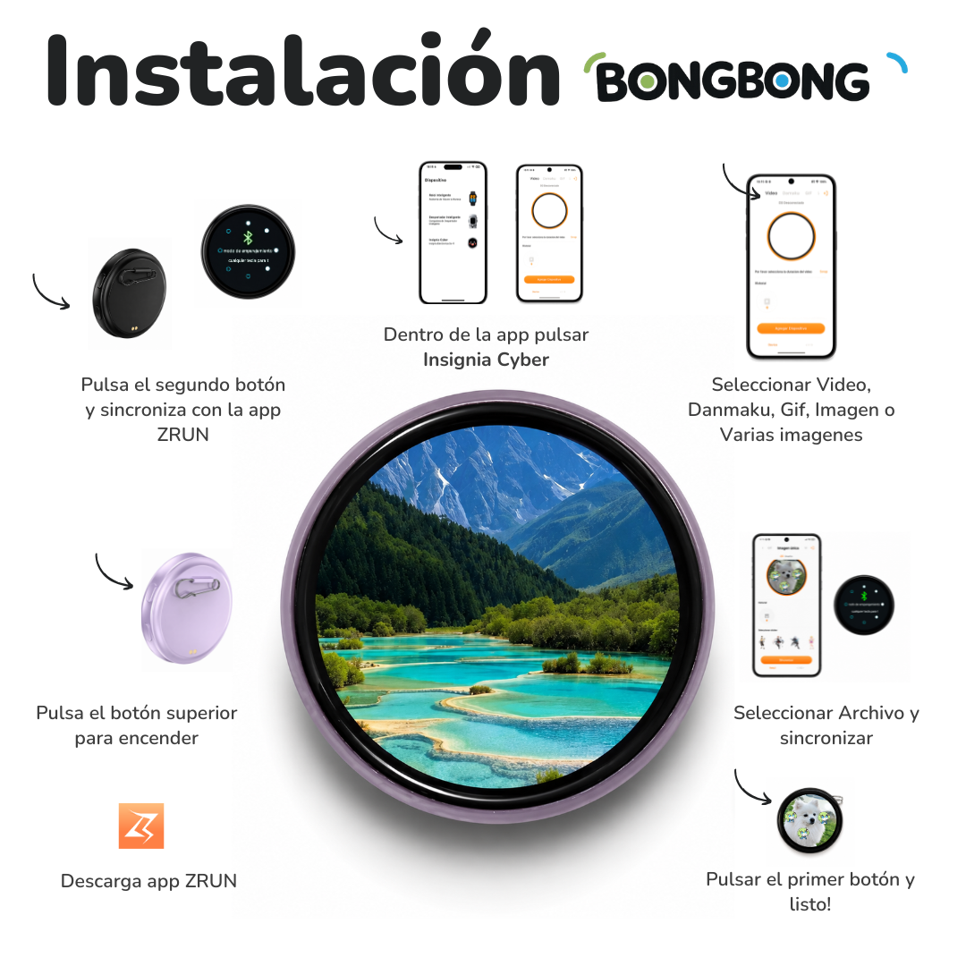 Pin Animado LED Personalizable